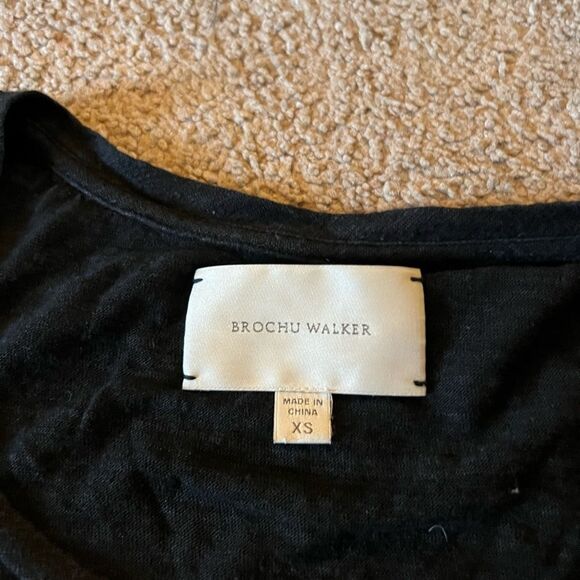 Brochu walker xs black linen top - Picture 6 of 6